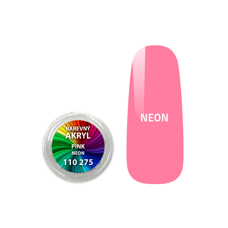 Akryl pudr neonový - Pink - 4 ml 