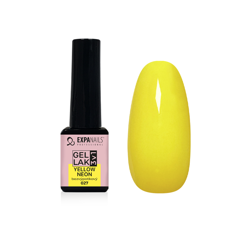 Gel lak 3v1 - Yellow neon - 5 ml