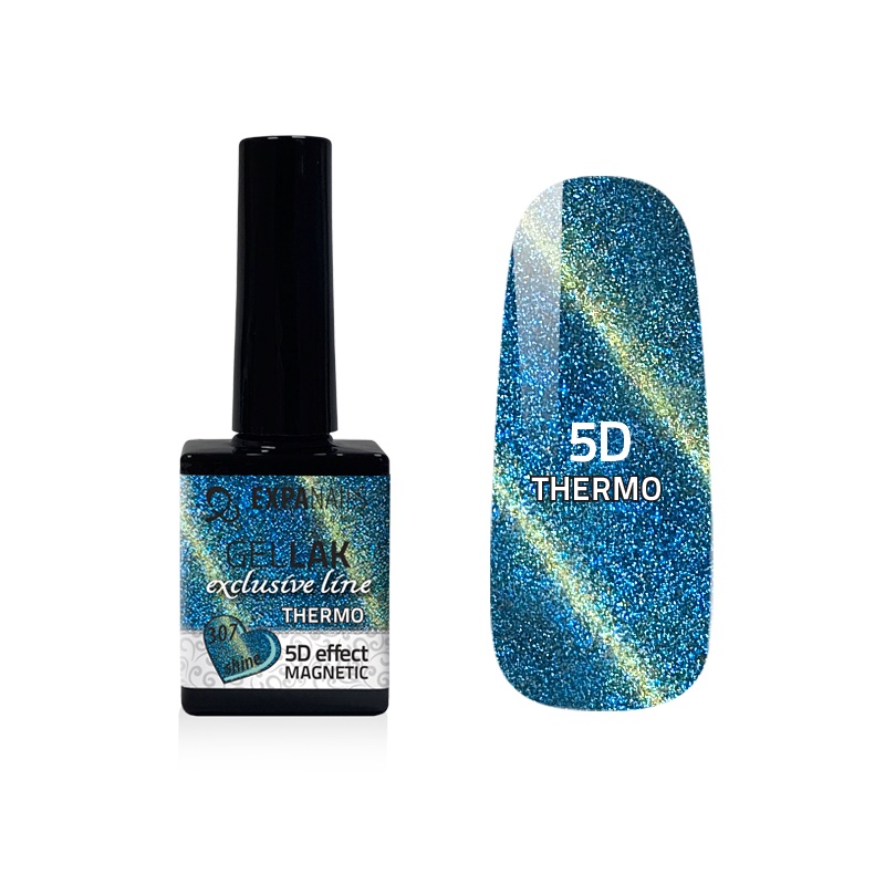 Gel lak Exclusive - 5D Thermo Magnetic č.307 - 7ml