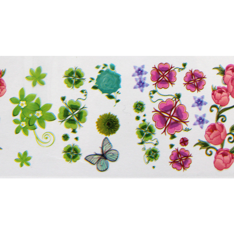 Fólie - Veselé květiny č.1 (4x100cm)