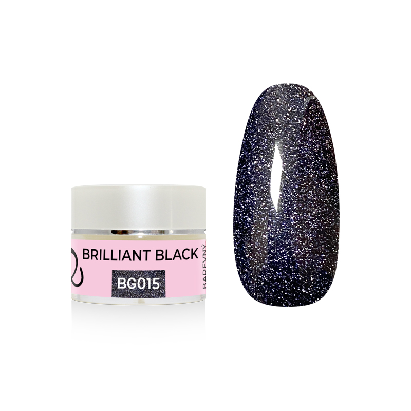 Barevný gel - Brilliant Black 5 g