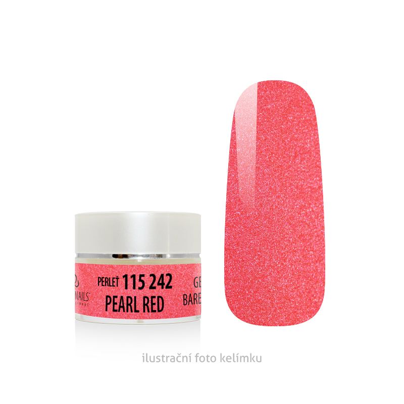 Barevný gel - PEARL RED - 5 g