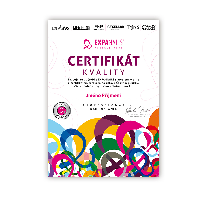 Certifikát Kvality - lamino