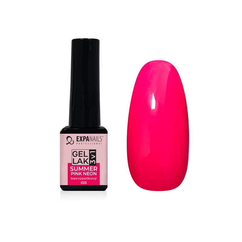 Gel lak 3v1 - Summer Pink neon - 5 ml