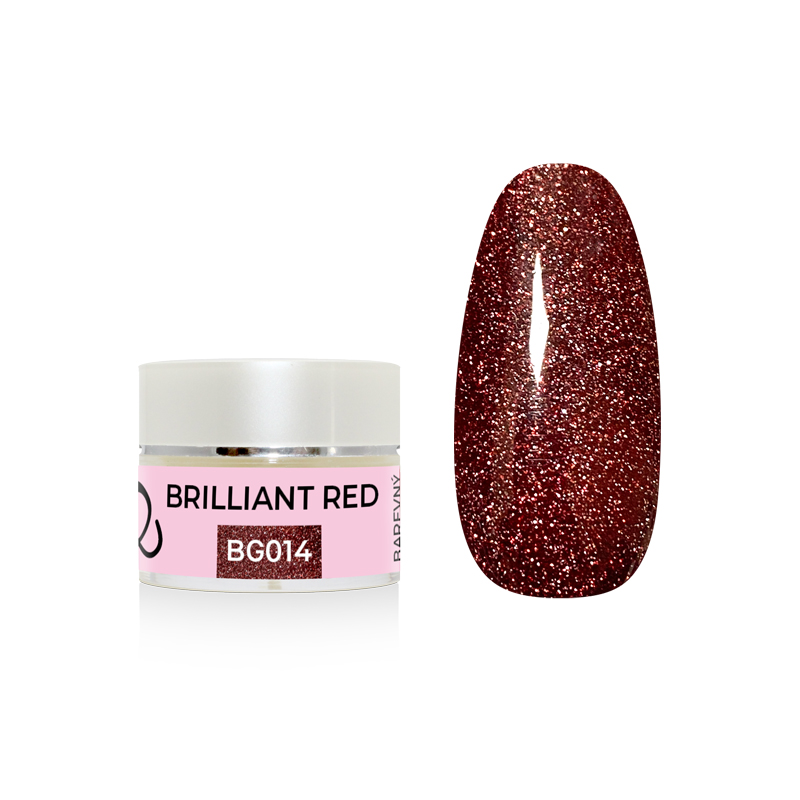 Barevný gel - Brilliant Red 5 g