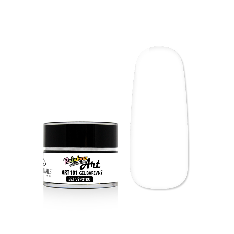 Barevný gel ART - Bílý 5 g bezvýpotkový