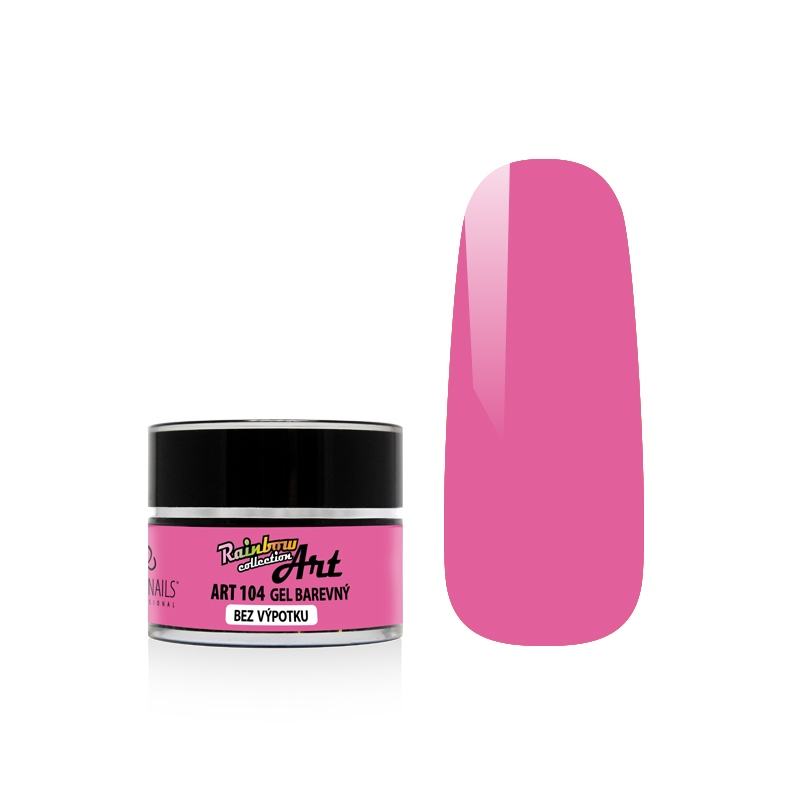 Barevný gel Art č.104 - Růžový - 5 g bezvýpotkový