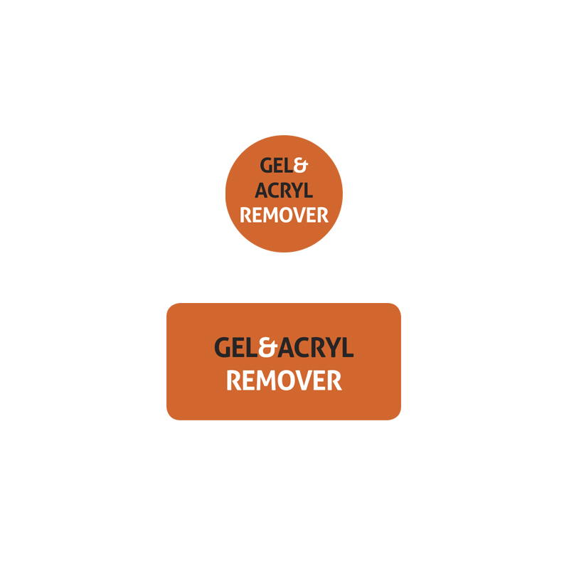 Etikety na dávkovač - Gel-Akryl Remover