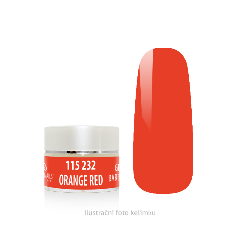 Barevný gel - ORANGE RED - 5 g