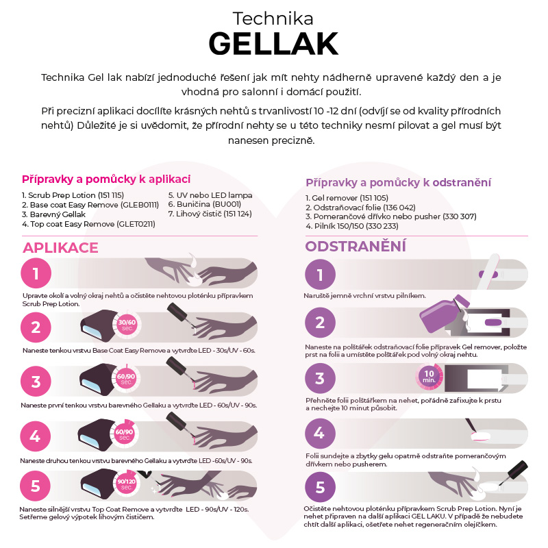 Gel lak Easy Remove - Base 11ml