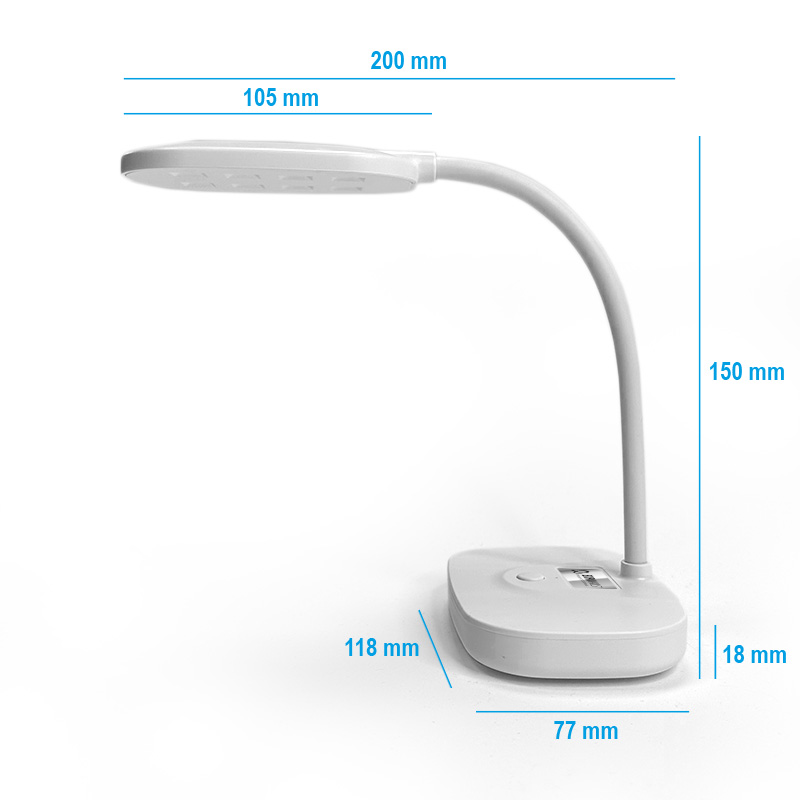 UV/LED Lampa stolní aku - flexy 12W